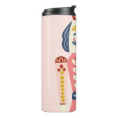 Roze  notenkraker thermosbeker (Gedraaid links)