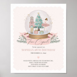 Roze Notenkraker Time Capsule advies voor verjaard Poster