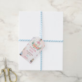 Roze Notenkraker Verjaardag Dank u Favor Gift Labe Cadeaulabel (Met Touw)