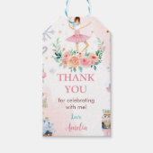 Roze Notenkraker Verjaardag Dank u Favor Gift Labe Cadeaulabel (Voorkant)