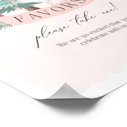 roze notenkraker verjaardagsfeestje gunsten feest  poster (Hoek)