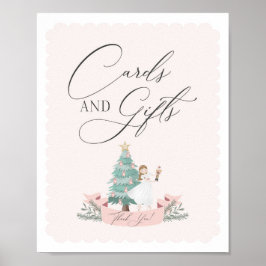 roze notenkraker verjaardagsfeestkaarten en cadeau poster