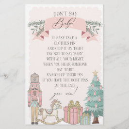 roze notenkraker winter dont zeggen baby shower sp