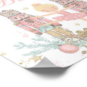 Roze Notenkraker Winter Onederland Hot Cocoa Bar Poster (Hoek)