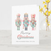 Roze Notenkrakers Kaart (Gele Bloem)