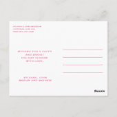 ROZE NOTENKRAKERS KERSTMIS BRIEFKAART (Achterkant)