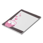 Roze Notitieblok en liefdesharten (Linkerzijde)