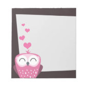 Roze Notitieblok en liefdesharten (Voorkant)