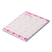 Roze notitieblok Flamingo (Linkerzijde)