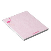 Roze Notitieblok Flamingo (Schuin)