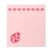 Roze Notitieblok Ladybugs (Voorkant)