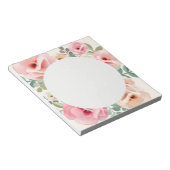 Roze Notitieblok van Floral (Schuin)