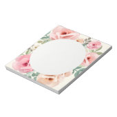 Roze Notitieblok van Floral (Linkerzijde)