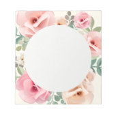 Roze Notitieblok van Floral (Voorkant)