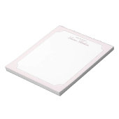 Roze Notitieblok 'Vanaf Mijn Bureaublad' (Linkerzijde)