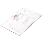 Roze Notitieblok voor dagblad | Roze schema (Schuin)