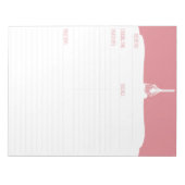 Roze Notitieblok voor het bakklaar maken (Voorkant)