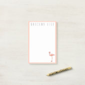 Roze Notitieblok voor het winkelen van de Lijst va Post-it® Notes (Op bureau)