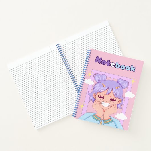 Roze 🌸🌷✨💜 notitieboek (Binnen)