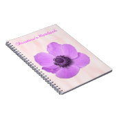 Roze  Notitieboek Anemon (Rechterzijde)