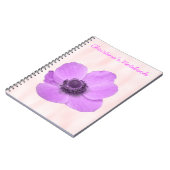 Roze  Notitieboek Anemon (Linkerzijde)
