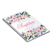  Roze Notitieboek met de Floral Named Scripting (Rechterzijde)