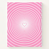 Roze Notitieboek met hart - Kies kleuren (Achterkant)