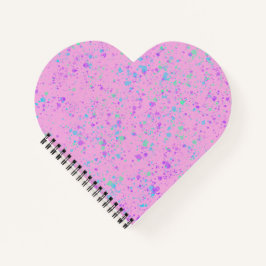 Roze Notitieboek met schilderplaatje Heart Shaped