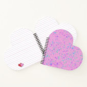Roze Notitieboek met schilderplaatje Heart Shaped (Binnen)