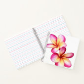 Roze Notitieboek Plumeria Spiral (Binnen)