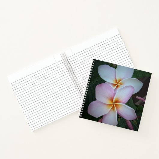 Roze Notitieboek Plumeria Spiral (Binnen)