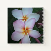 Roze Notitieboek Plumeria Spiral (Achterkant)