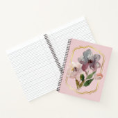 Roze Notitieboek van Floral (Binnen)