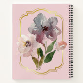 Roze Notitieboek van Floral (Achterkant)