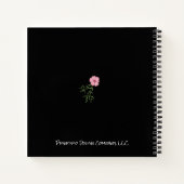 Roze Notitieboek voor het bulletjournaal Floral Do (Achterkant)