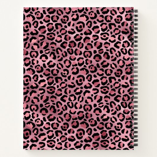 Roze Notitieboek voor rond afdrukken (Achterkant)