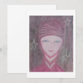 Roze Notitiekaartje (Voorkant / Achterkant)