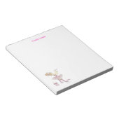 Roze notitiepad voor artikel notitieblok (Schuin)