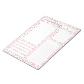 Roze notities van de luipaard Daily Planner en om  Notitieblok (Schuin)