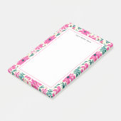 Roze notities van het flessenpatroon post-it® notes (Schuin)