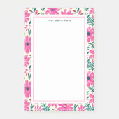 Roze notities van het flessenpatroon post-it® notes (Voorkant)