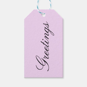 Roze nr.1, Effen Pastelroze, Cadeaubijslage Cadeaulabel