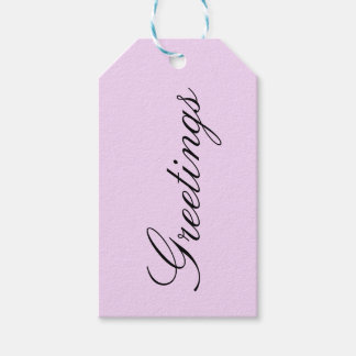Roze nr.1, Effen Pastelroze, Cadeaubijslage Cadeaulabel