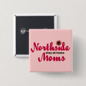 Roze NSAHM-Button Vierkante Button 5,1 Cm (Voorkant /achterkant)
