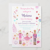 Roze nuffer Land van zoet Kaart (Voorkant)