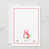 Roze Nummer 8 Uitnodiging (Achterkant)