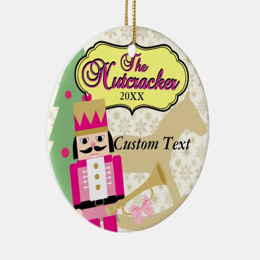 Roze Nutkraker Ballet Keramisch Ornament (Rechts)