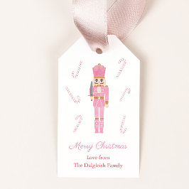 Roze Nutkraker Ballet Speelgoed Soldaat Prettige f Cadeaulabel