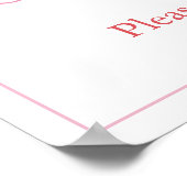 Roze Nutkraker Candy Canes Birthday Party Welkom Poster (Hoek)