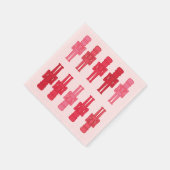 Roze Nutkraker Cocktail Napkin Servet (Hoek)